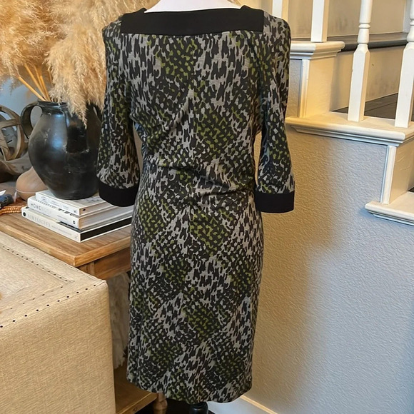 Trina Turk Houndstooth Animal Print Dress Size 2 - Picture 5 of 6